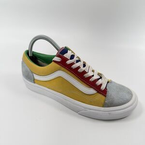 VANS Old Skool Low Top Skateboarding Sneakers Canvas Suede Size M 6.5 W 8